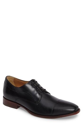 Men's Johnston & Murphy Mcclain Cap Toe Derby .5 M - Black