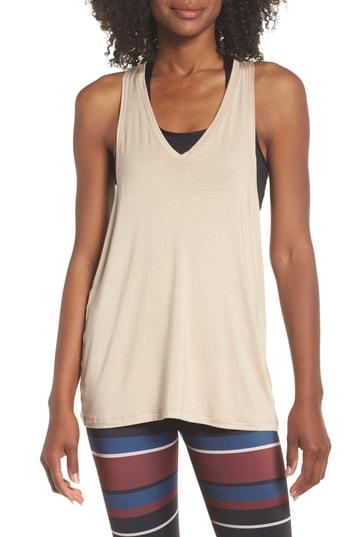 Women's Beyond Yoga Twisted Racerback Tank - Beige