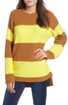 Women's Bp. Rugby Stripe Sweater, Size - Yellow