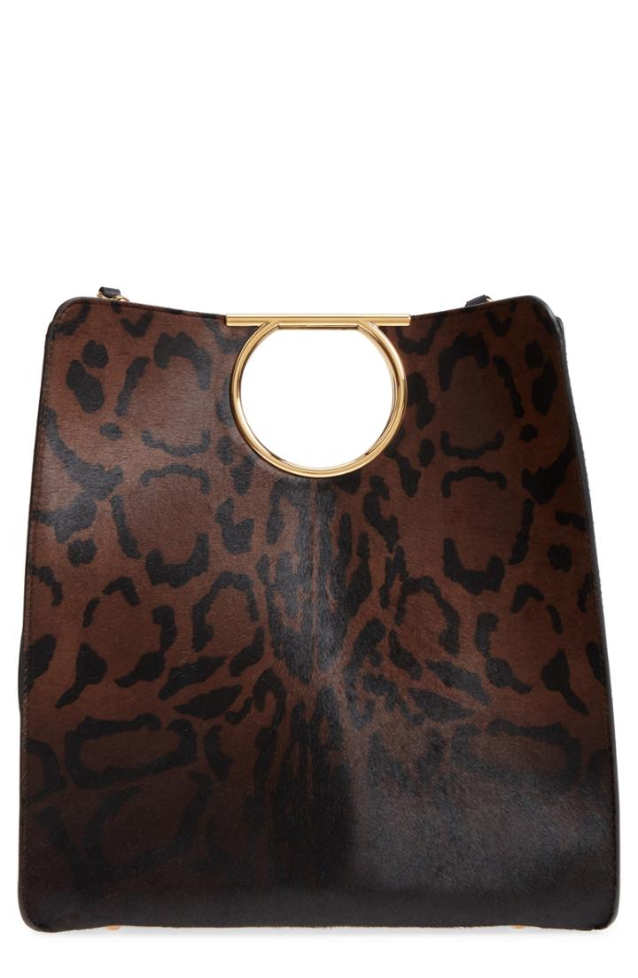Salvatore Ferragamo Vela Genuine Calf Hair Tote -