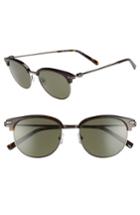 Men's Salvatore Ferragamo Double Gancio 52mm Polarized Sunglasses - Havana/ Dark Ruthenium