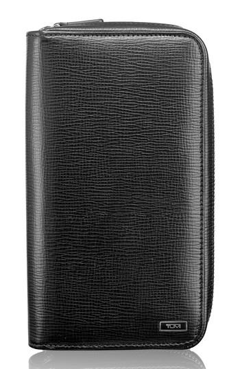 Men's Tumi Zip-around Leather Travel Wallet -