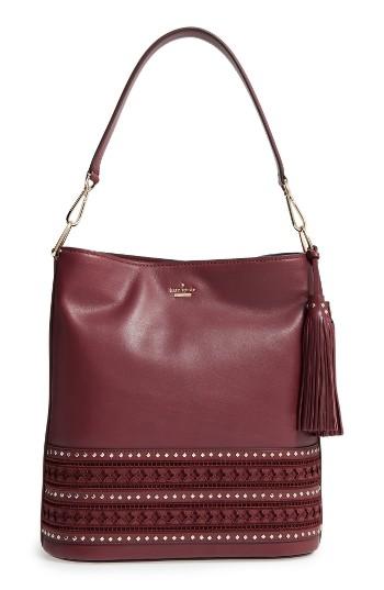 Kate Spade New York Basset Lane Cobie Leather Tote - Burgundy