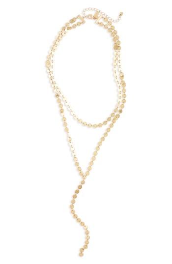 Women's Canvas Tiered Y-necklace