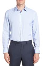 Men's W.r.k Trim Fit Geometric 4-way Stretch Dress Shirt - Blue