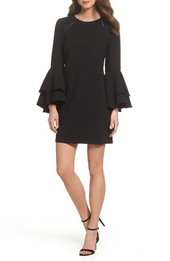 Women's Chelsea28 Tiered Bell Sleeve Shift Dress - Black