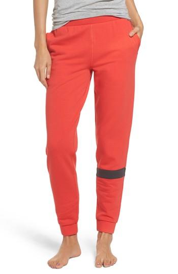 Women's Psycho Bunny Stripe Lounge Jogger Pants - Red