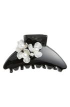 Cara Imitation Pearl Flower Jaw Hair Clip, Size - Black