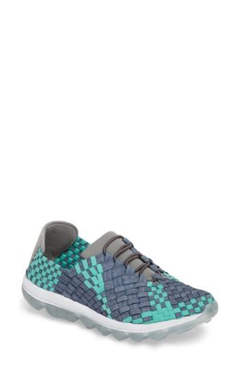 Women's Bernie Mev. 'gummies Victoria' Stretch Woven Slip-on Sneaker Us / 38eu - Blue