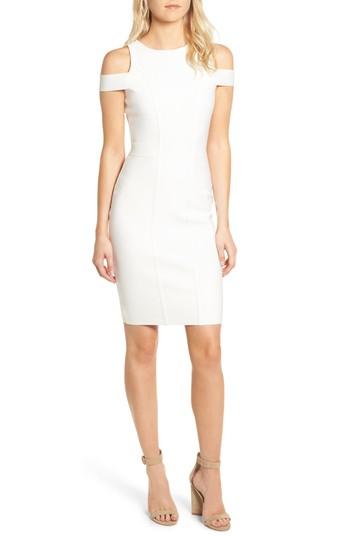 Women's Sentimental Ny Cold Shoulder Body-con Dress - White