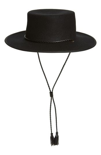 Women's Madewell X Biltmore Felt Stampede Strap Hat - Black