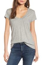 Women's James Perse Relaxed V-neck Tee - Grey