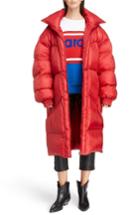 Women's Isabel Marant Etoile Cray Longline Puffer Coat - Red