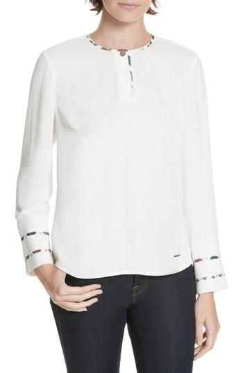 Women's Ted Baker London Ieshai Top - Ivory