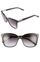 Women's Ted Baker London 54mm Gradient Lens Square Sunglasses - Black
