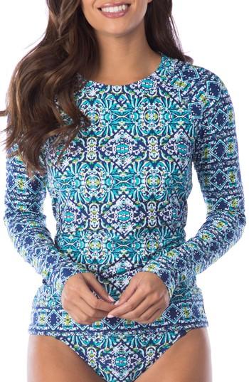 Women's La Blanca Tuvalu Rashguard - Blue