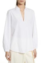 Women's Vince Swing Front Pullover Shirt - White