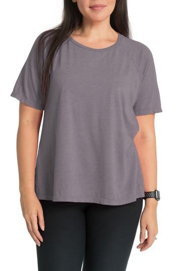 Women's Bun Maternity Relax Maternity/nursing Tee - Grey