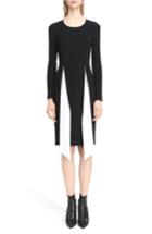 Women's Givenchy Bicolor Cutaway Stretch Cady Dress Us / 42 Fr - Black