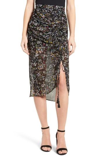 Women's Rebecca Minkoff Romy Floral Print Skirt - Black