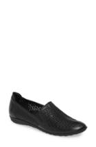 Women's Sesto Meucci Bogey Perforated Loafer M - Black