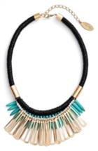 Women's Adia Kibur Spike Stone Statement Bib Necklace