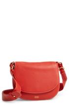 Frances Valentine Small Ellen Leather Crossbody Bag - Orange