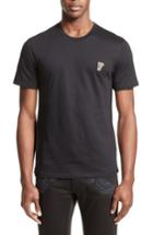 Men's Versace Collection Half Medusa Patch T-shirt, Size - Grey