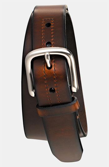 Men's Fossil 'hanover' Leather Belt - Brown