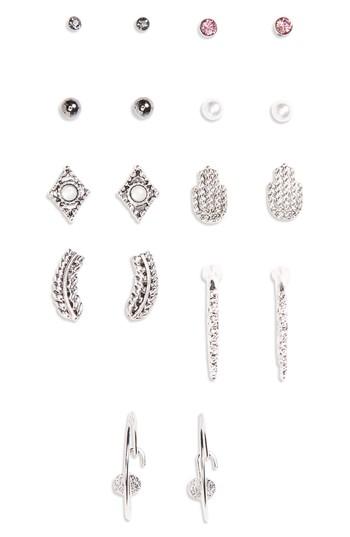 Women's Topshop 9-pack Punk Stud Earrings