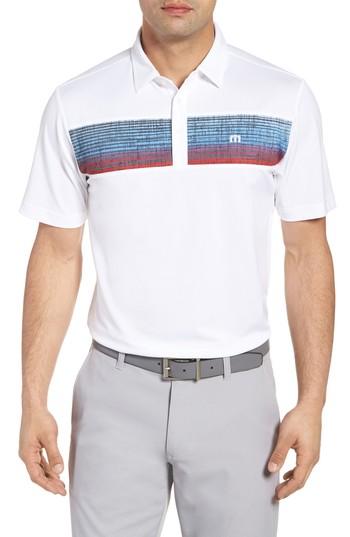 Men's Travis Mathew Three Jack Polo - White