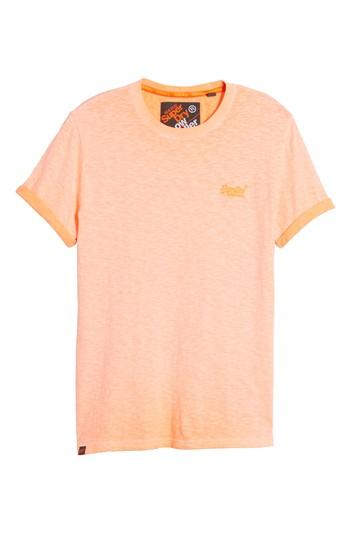Men's Superdry Orange Label Low Roller T-shirt - Orange