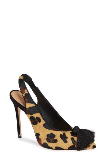 Women's Schutz Elsy Genuine Calf Hair Slingback Pump M - Brown