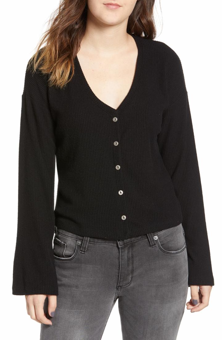 Women's T By Alexander Wang Wool Blend Crop Sweater