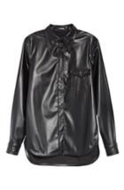 Women's Kwaidan Editions Faux Leather Blouse
