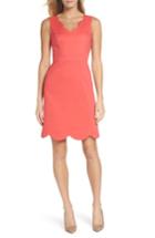 Women's Adrianna Papell Elsa Scalloped Sheath Dress - Pink