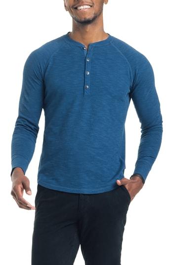 Men's Good Man Brand Slim Fit Henley - Blue