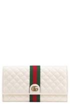 Women's Gucci Quilted Leather Continental Wallet - Ivory