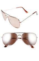 Women's Circus By Sam Edelman 53mm Aviator Sunglasses - Rose Gold