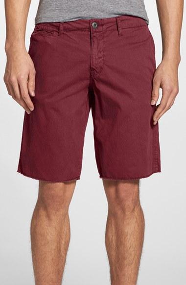 Men's Original Paperbacks 'st. Barts' Raw Edge Shorts - Red