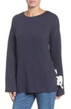 Women's Caslon Lace-up Side Sweatshirt - Blue