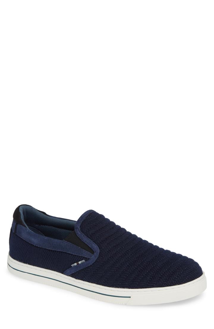 Men's Ted Baker London Daniam Slip-on Sneaker .5 M - Blue