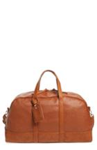Sole Society Marant Faux Leather Duffle Bag - Brown