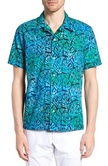 Men's Jeff Oahu Trim Fit Sport Shirt - Blue