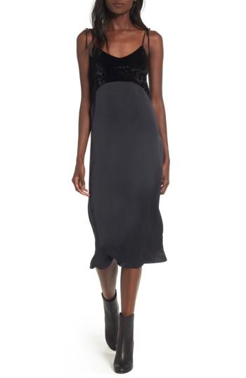 Women's Love, Fire Velvet & Satin Slipdress