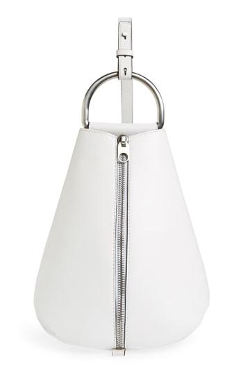 Proenza Schouler Vertical Zip Leather Backpack - White