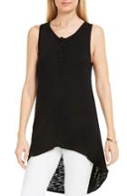 Women's Two By Vince Camuto High/low Tank - Black