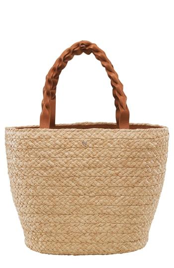 Helen Kaminski Large Woven Raffia Market Basket -