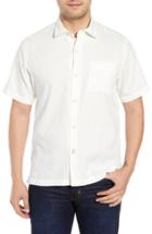 Men's Tommy Bahama Camden Coast Jacquard Camp Shirt - White