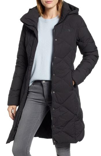 Women's The North Face Miss Metro Ii Water Repellent 550 Fill Power Down Hooded Parka